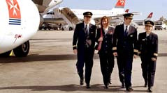 Die Crew von Air Malta bringt Sie von 7 deutschen Flufhäfen auf die Inseln Die Crew von Air Malta bringt Sie von 7 deutschen Flufhäfen auf die Inseln